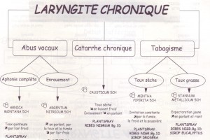 Traitements homéopathiques de la laryngite chronique